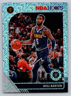 2019-20 Hoops Premium Stock #48 Will Barton Prizms Silver Mojo
