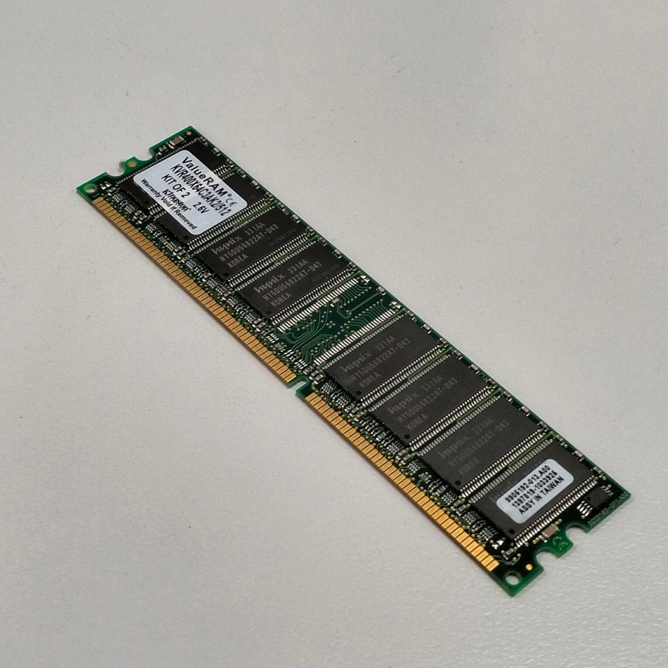 Kingston 256MB DDR1 RAM PC-3200 400MHz CL3 2.6V non-ECC DIMM KVR400X64C3AK2/512 - Image 4 of 4
