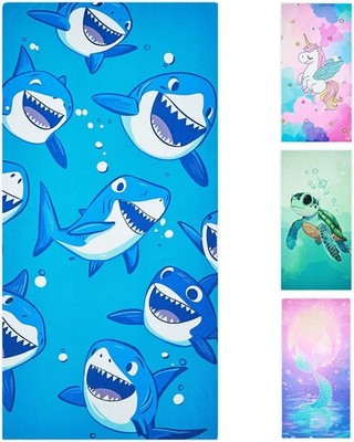 Joyoldelf Strandtuch Kinder, 140 x 70 cm Badetuch Strandhandtuch für Mädchen u