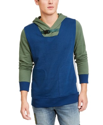 American Rag Men's Colorblocked Belted Hoodie Laurel Leaf 2XL