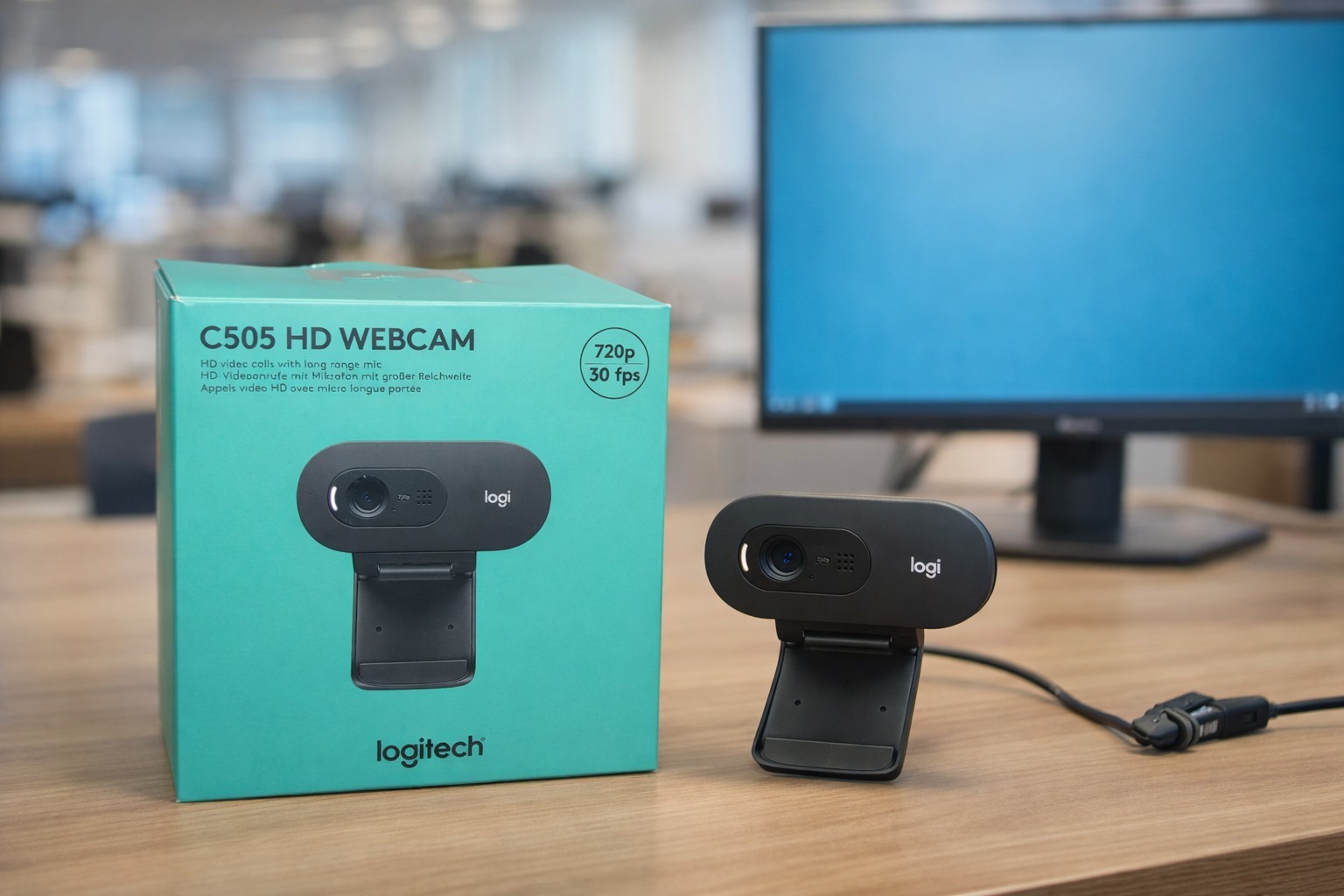 💻 Logitech C505 HD Webcam 720p – Come Nuova 🎥 Vendo webcam Logitech C505 HD