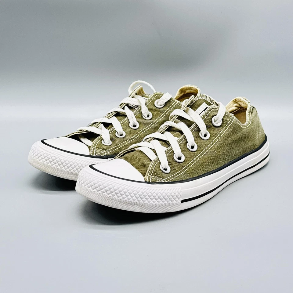 Converse Shoes Womens 6 Green Canvas Chuck Taylor All Star Low Top Sneakers - Image 4 of 4