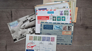 lot 36x airmail par avion air mail documents postal stationery federal GDR Interflug and others