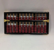 Vintage Wood Abacus Wooden 13 Columns  91 Beads Made in Asia