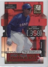 2001 Donruss Elite Prime Numbers Die-Cut /308 Alex Rodriguez #PN-1B x2o