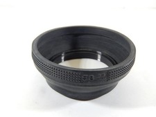 VINTAGE JAPAN 58mm SCREW-ON COLLAPSIBLE RUBBER SHADE HOOD