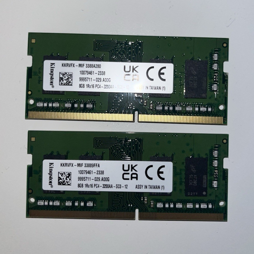 Kingston ValueRAM 16GB (2x8GB) DDR4 SO-DIMM PC4-3200AA 260-Pin Non-ECC