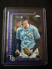 2025 Topps Chrome Logofractor Pete Fairbanks Purple /250 Rays