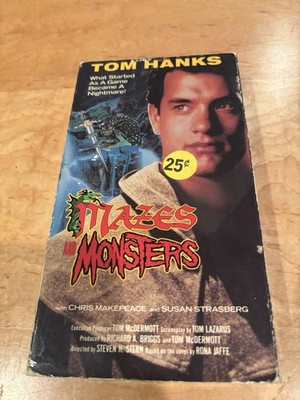 Mazes and Monsters (VHS, 1982) Tom Hanks Fantasy Sci-Fi Edde Entertainment