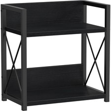 Countertop Organizer, 2 Tier Coffee Station Organizer for Desktop, Wood Count...