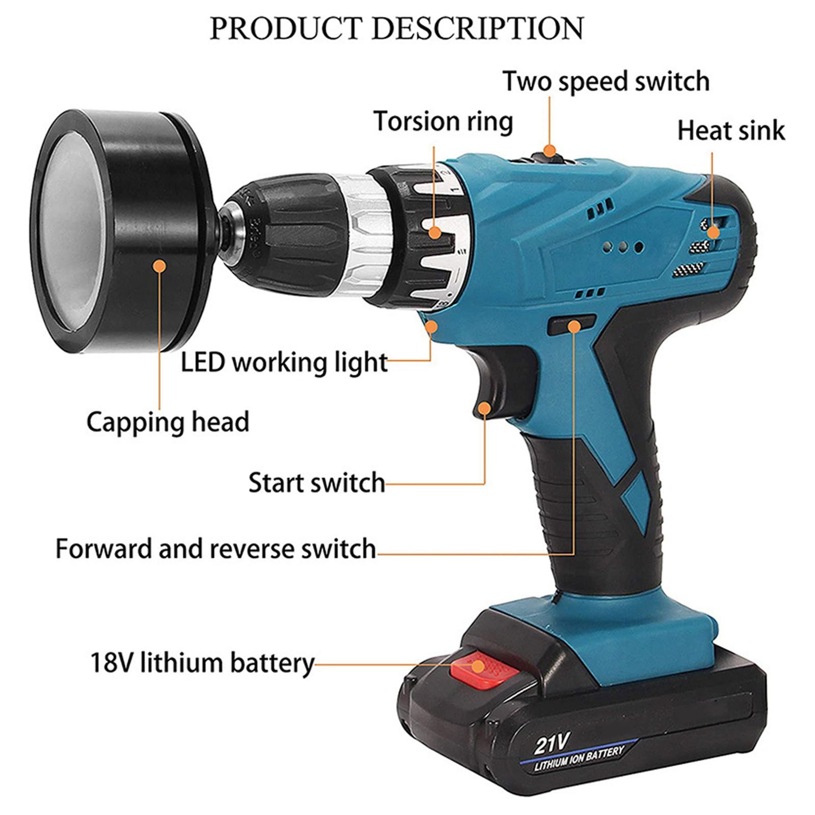 Handheld Electric Cap Sealing Machine Head Bottle Capper For Capping Diameter 30