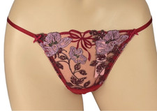 VICTORIA'S SECRET DREAM ANGELS EMBROIDERED V-STRING THONG PANTY S M L XL XXL