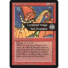 MTG \\>> Shivan Dragon (Foreign Black Bordered) <<// German - 341 Trading