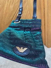 Borsa messenger Emporio Armani iridescente lucentezza tracolla con certificato di autenticità usata due volte