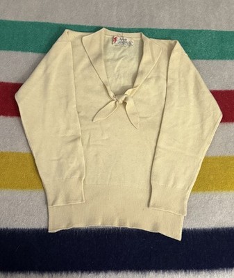Vintage 50s 60s Pringle Of Scotland B Altman & Co New York Cashmere Sweater XS