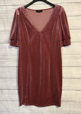 Forever 21 Rose Crushed Velour Dress Large