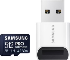 Samsung - Pro Ultimate and Reader 512GB microSDXC Memory Card