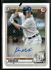 Ryan Kreidler 2020 Bowman #PA-RK Prospect Auto Detroit Tigers