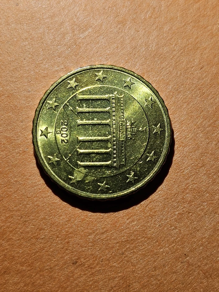 Centavo de 10 euros Alemania 2002-G con errores  Foto 3 de 4