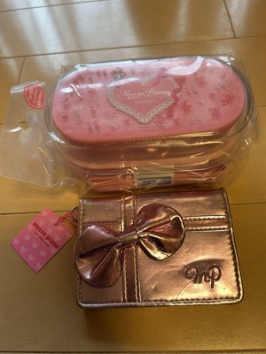 Mezzo Piano Pass case Card case  lunch box, set Pink CuteTwo-tier