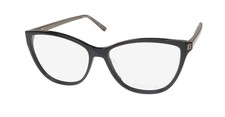 NEW ESCADA VESD02 GLASSES CAT EYE FULL-RIM WOMENS 55-14-140 BLACK PLASTIC 0700