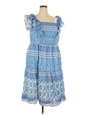 Eliza J Women Blue Casual Dress 18 Plus