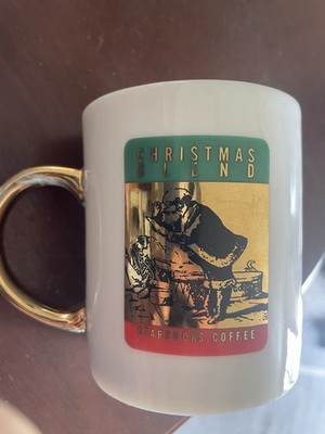 RARE VINTAGE STARBUCKS MUG. CHRISTMAS BLEND NICE