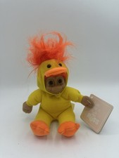 Vintage Russ Luv Pet Troll - Duck Costume 5" Plush Stuffed Animal - NEW w/ tags