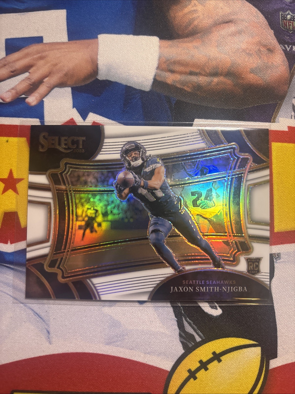 2023 Panini Select Jaxon Smith-Njigba White Rookie /35 Field Level Seattle