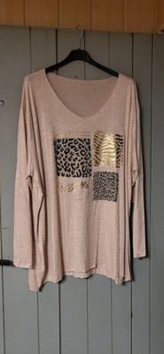 Sehr Schöne Lange Damen Bluse gr.52-54.Italy Mode. Neu mit Etikett 