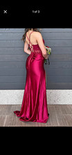 Burgundy prom dress size 0
