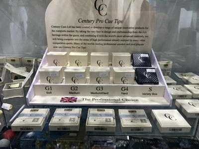 Genuine Century Pro Cue Tips G1 | G2 | G3 | G4 | G5 + FREE Tip Pads RRP £5.98! - Image 1 of 4