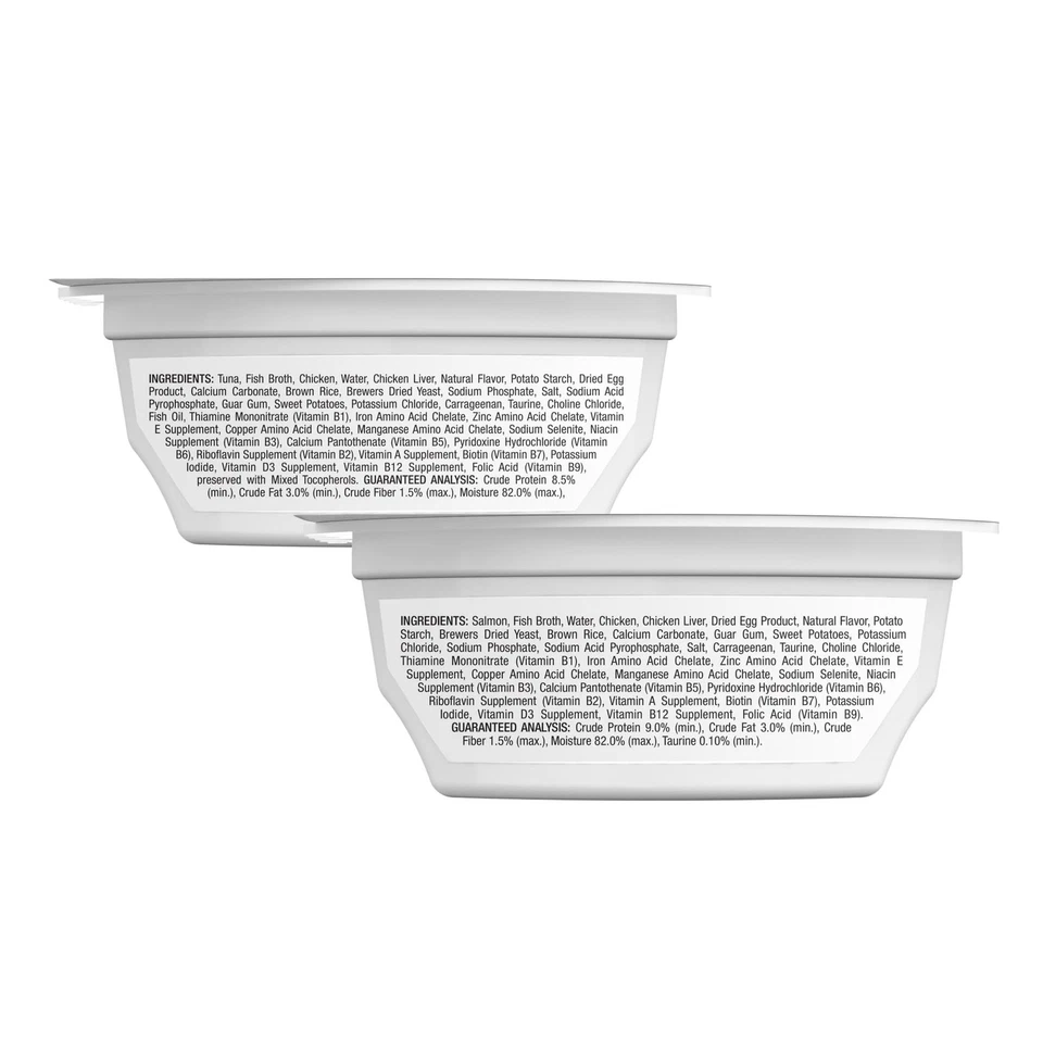 Paquete de 24 bandejas de comida húmeda para gatos Blue Buffalo salmón atún carne real primero 2,6 oz Foto 2 de 4