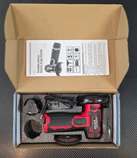 Victool Portable 12V Lithium Electric Angle Grinder Spindle Lock Red *Read