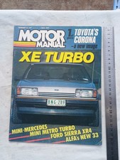 1983 Sierra Ford XE Turbo Telstar Audi 5+5 Alfa 33 Toyota Corona Sprinter Metro