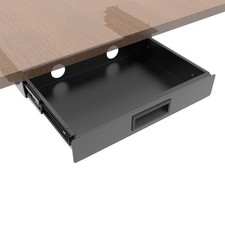13 Inch Wide Under Desk Sliding Drawer- Pull Out Storage Organizer with Handl...