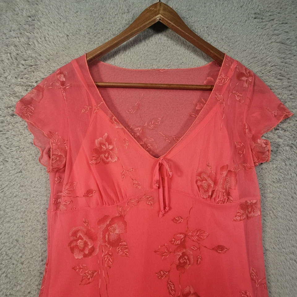 Vestido De Colección Byer Too Sin Mangas Para Mujer M Hada Floral Y2K Babydoll Lechera Años 90 Foto 3 de 4