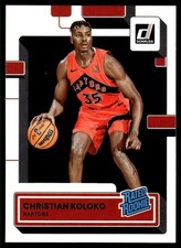 Christian Koloko RR RC 2022-23 Donruss #233 Toronto Raptors 32993 Basketball