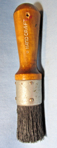 Vintage Wood Handle All Pure Bristle STENCIL BRUSH ~ Handcraft 550 6
