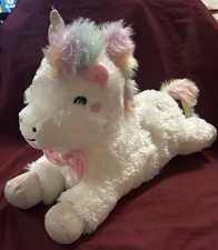 FAO Schwartz Rainbow Unicorn 15" Enchanted Adopt A Pet Plush Cuddle Buddy Mint