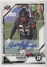 2019 Upper Deck CFL Auto Sherrod Baltimore #88 Auto 1r5n
