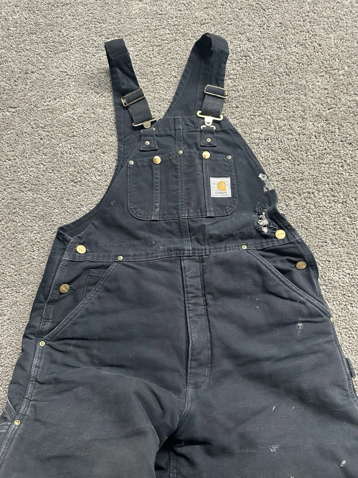 Carhartt Overalls Mens 32X30 Black Double Knee Bib Outdoor Destroyed Workwear
Opens in a new window