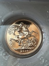 2010 Full Gold Sovereign BU. Never Opened With COA