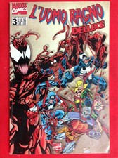 L'UOMO RAGNO DELUXE N.3 MARVEL COMICS OTTIMO 7/1995 CON ADESIVI OMAGGIO NO CORNO