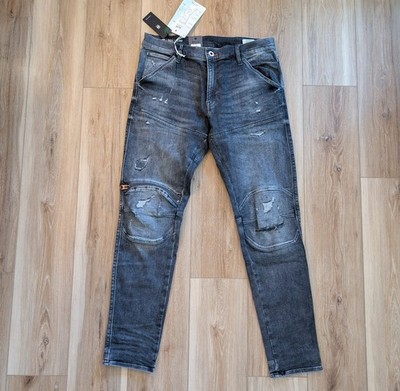 G-Star Raw 5620 3D Zip Knee Skinny Jeans Men's Size 33/32 Black NEW.  $190