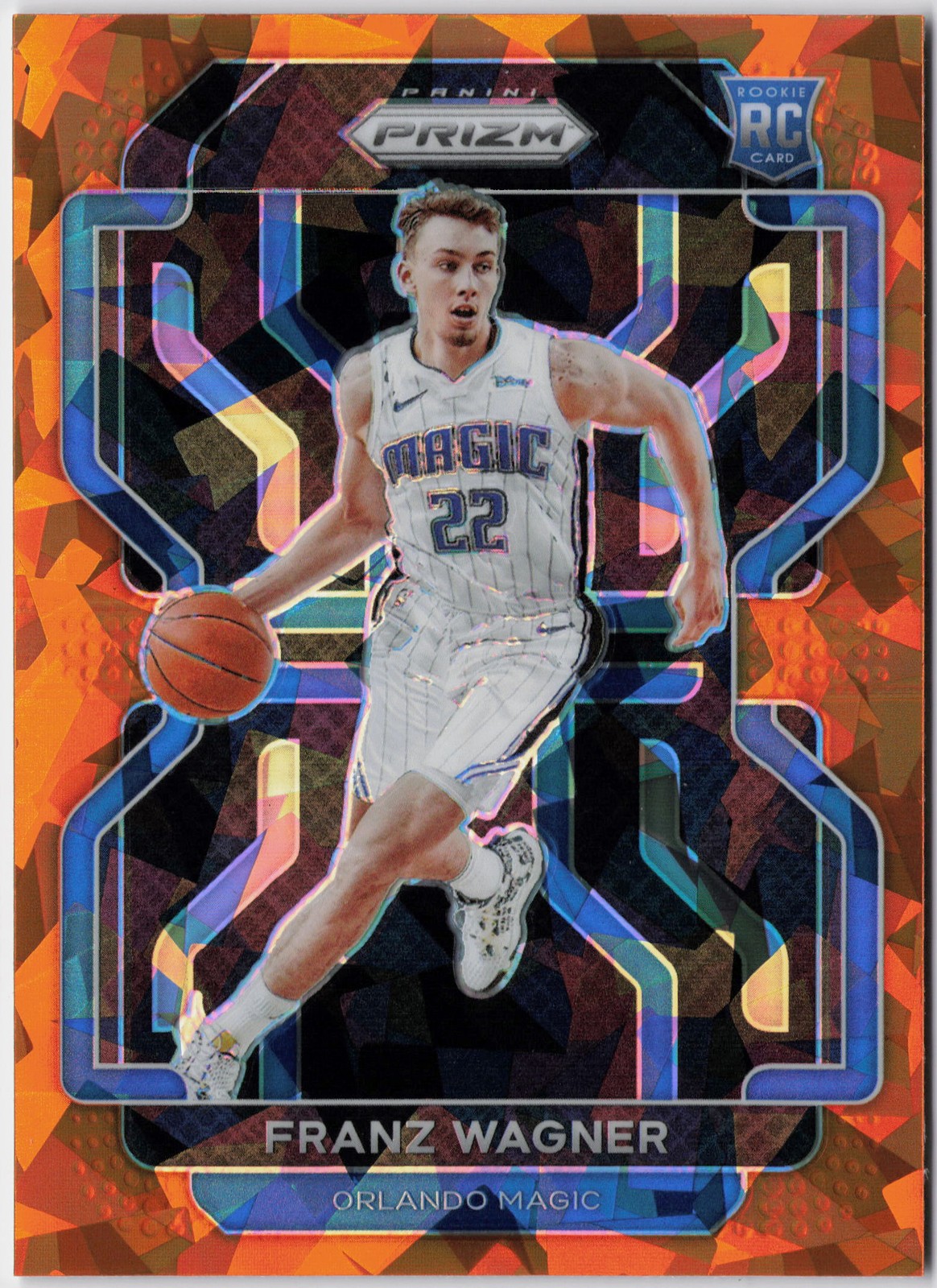 2021-22 Panini Prizm #310 Franz Wagner Orange Ice