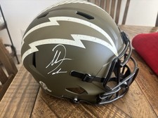 ANTONIO GATES Signed FULL SIZE Helmet LA Chargers SALUTE TO SERVICE Beckett COA