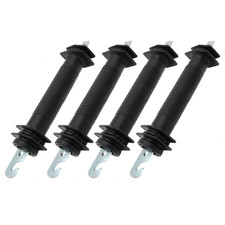 4 Pcs Electric Fence Plastic Gate Handle Insulators, Black