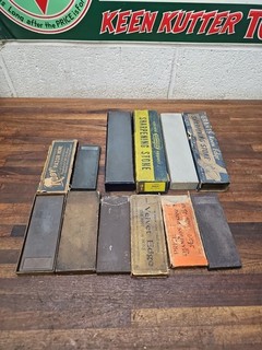 K836 Lote de piedras de afilar vintage Estate Find