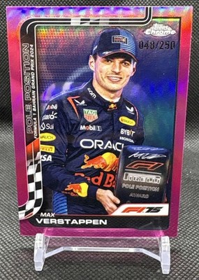 2025 Topps Chrome F1 Max Verstappen #117 Pink Refractor /250 Pole Position